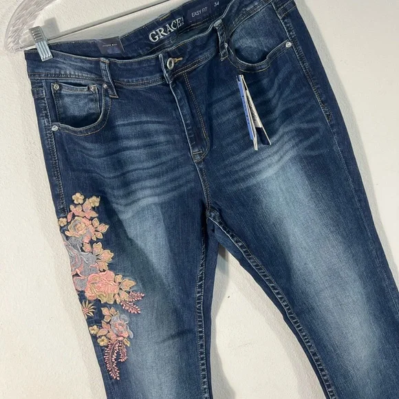 Grace in LA Easy Fit Bootcut Jeans - Picture 2 of 10